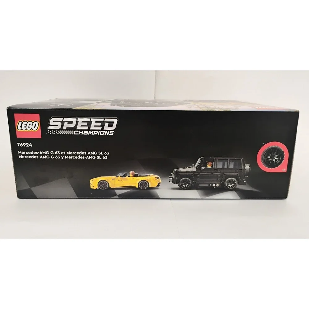 LEGO Speed Champions 76924 Mercedes-AMG G 63 & SL 63 Kids 808pc Black Yellow New